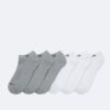 Conjunto de 6 pares de meias invisíveis almofadadas