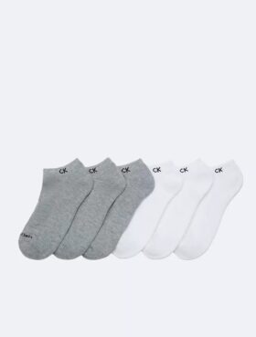 Conjunto de 6 pares de meias invisíveis almofadadas
