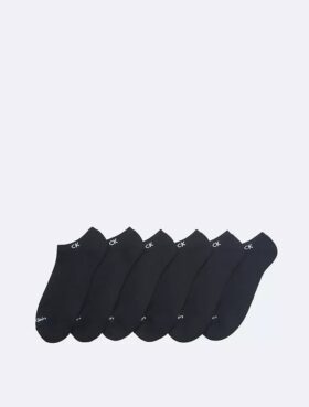 Conjunto de 6 pares de meias invisíveis almofadadas