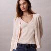 Conjunto de camisola e top em malha de algodão Conjunto de camisola e top em malha de algodão