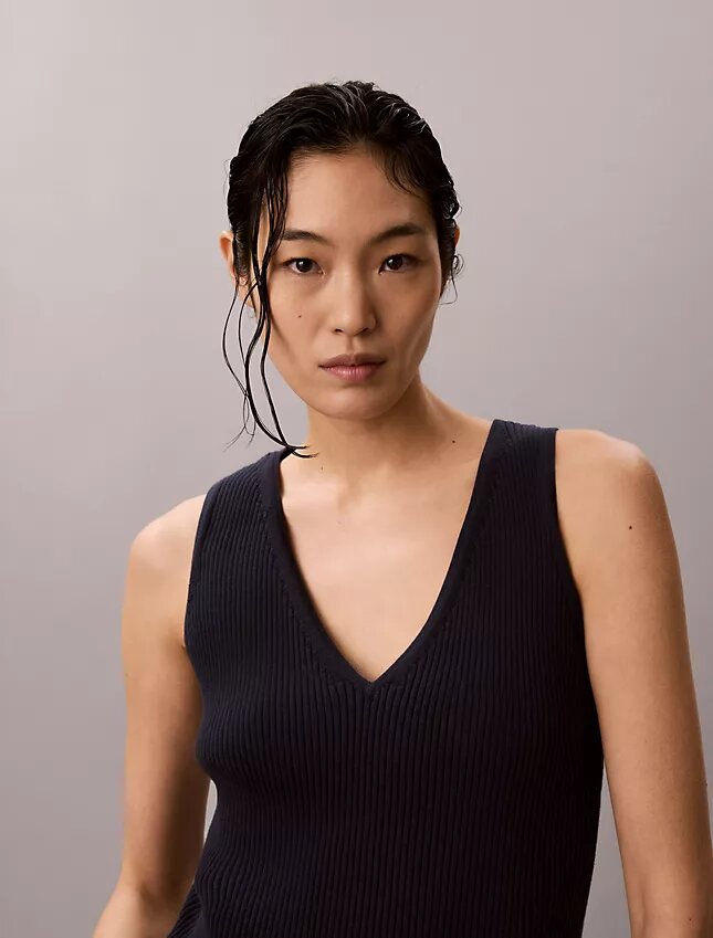 Conjunto de camisola e top em malha de algodão Conjunto de camisola e top em malha de algodão