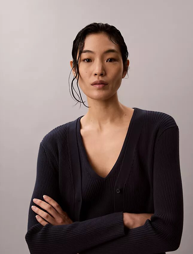 Conjunto de camisola e top em malha de algodão Conjunto de camisola e top em malha de algodão