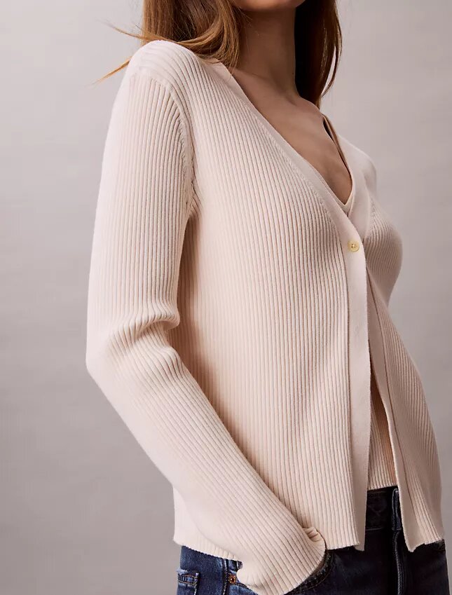 Conjunto de camisola e top em malha de algodão Conjunto de camisola e top em malha de algodão
