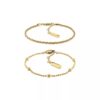 Conjunto de pulseiras em camadas