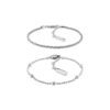 Conjunto de pulseiras em camadas