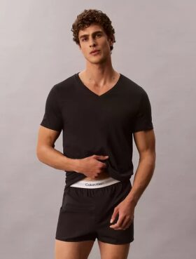 Cotton Classics Conjunto de 5 T-shirts de Gola em V com Corte Clássico