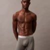 Cueca Boxer Brief elástica em microfibra escovada Cueca Boxer Brief elástica em microfibra escovada