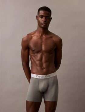 Cueca Boxer Brief elástica em microfibra escovada