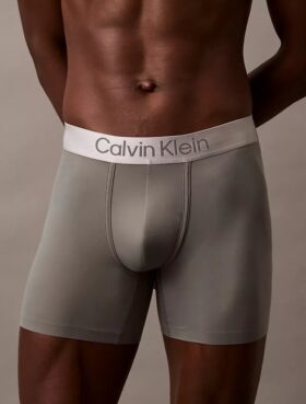 Cueca Boxer Brief elástica em microfibra escovada