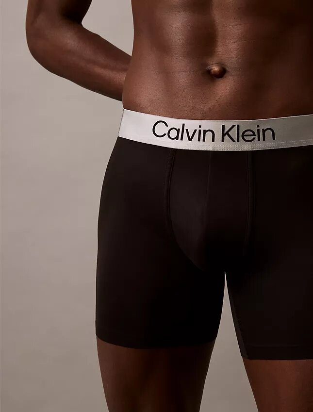 Cueca Boxer Brief elástica em microfibra escovada Cueca Boxer Brief elástica em microfibra escovada