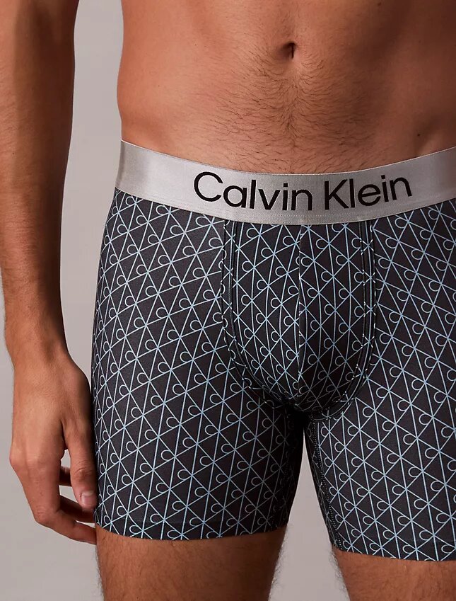 Cueca Boxer Brief elástica em microfibra escovada Cueca Boxer Brief elástica em microfibra escovada