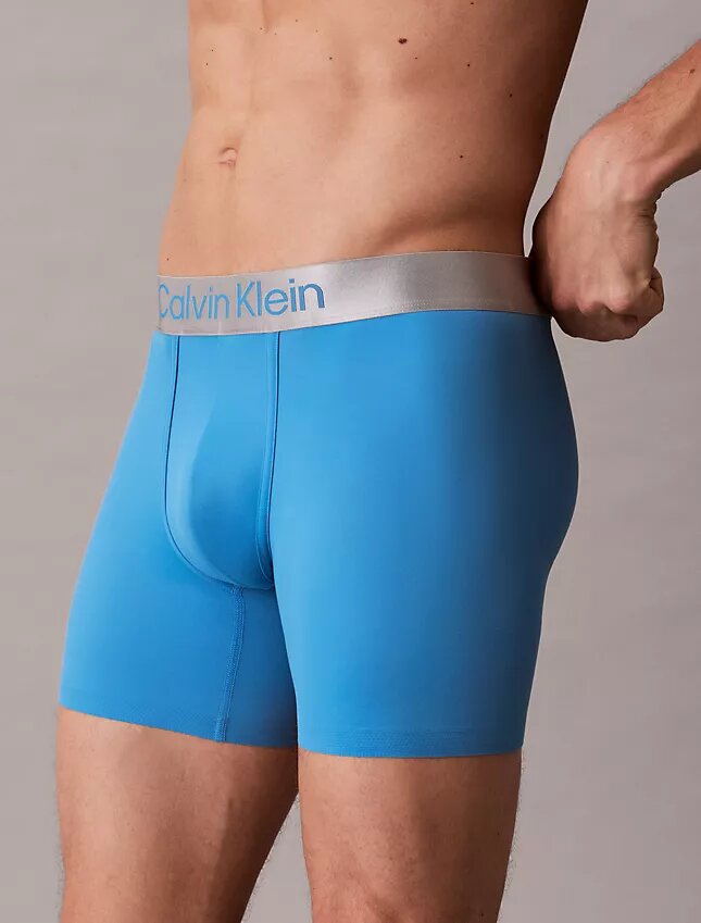 Cueca Boxer Brief elástica em microfibra escovada Cueca Boxer Brief elástica em microfibra escovada