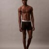 Cueca Boxer Brief elástica em microfibra escovada Cueca Boxer Brief elástica em microfibra escovada