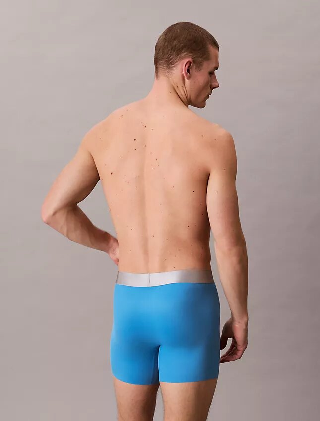 Cueca Boxer Brief elástica em microfibra escovada Cueca Boxer Brief elástica em microfibra escovada