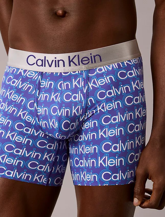 Cueca Boxer Brief elástica em microfibra escovada Cueca Boxer Brief elástica em microfibra escovada