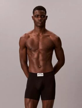 Cueca boxer clássica em algodão canelado Heritage Boxer Brief