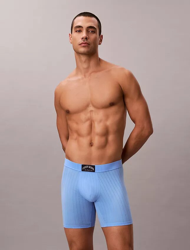 Cueca boxer clássica em algodão canelado Heritage Boxer Brief Cueca boxer clássica em algodão canelado Heritage Boxer Brief