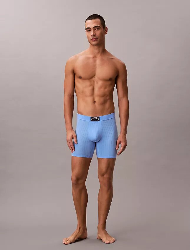 Cueca boxer clássica em algodão canelado Heritage Boxer Brief Cueca boxer clássica em algodão canelado Heritage Boxer Brief