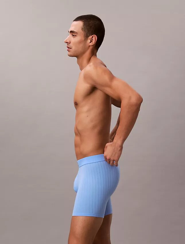 Cueca boxer clássica em algodão canelado Heritage Boxer Brief Cueca boxer clássica em algodão canelado Heritage Boxer Brief