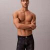 Cueca boxer elástica em microfibra com Monogram gráfico Cueca boxer elástica em microfibra com Monogram gráfico