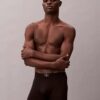Cueca boxer elástica em microfibra com Monogram gráfico Cueca boxer elástica em microfibra com Monogram gráfico