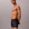 Cueca boxer elástica em microfibra com Monogram gráfico Cueca boxer elástica em microfibra com Monogram gráfico