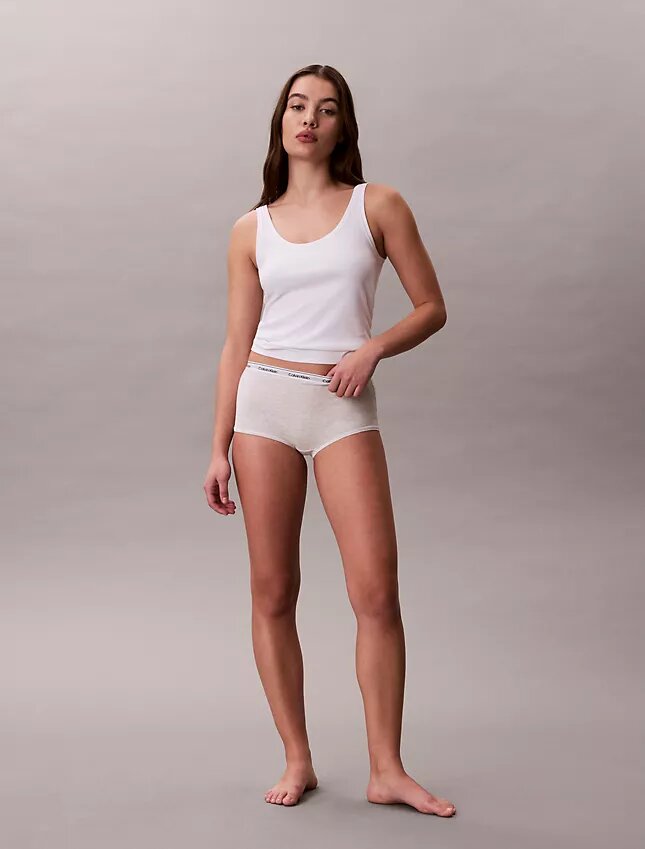Cueca Boyshort com logótipo icónico Cueca Boyshort com logótipo icónico