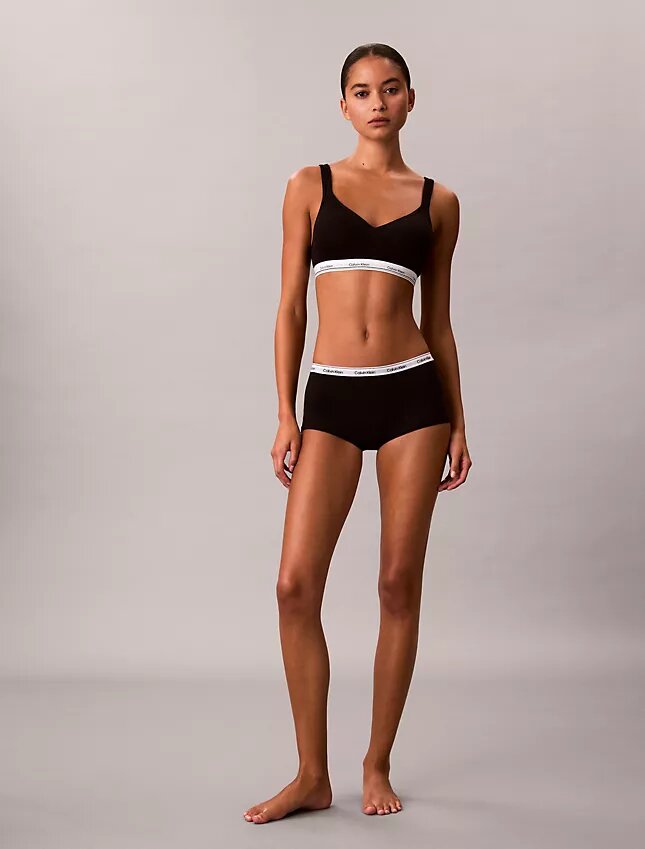 Cueca Boyshort com logótipo icónico Cueca Boyshort com logótipo icónico