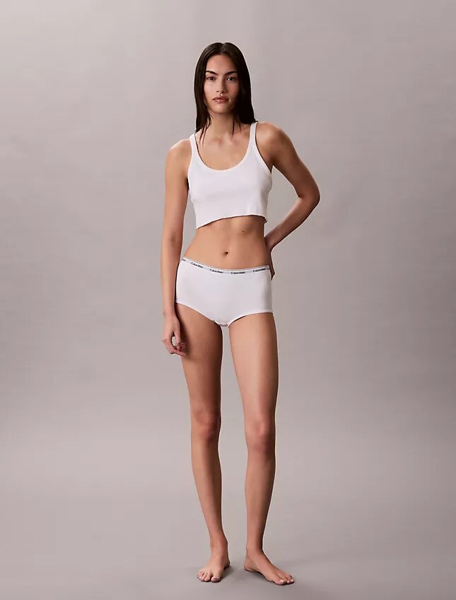 Cueca Boyshort com logótipo icónico Cueca Boyshort com logótipo icónico