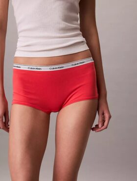 Cueca Boyshort com logótipo icónico