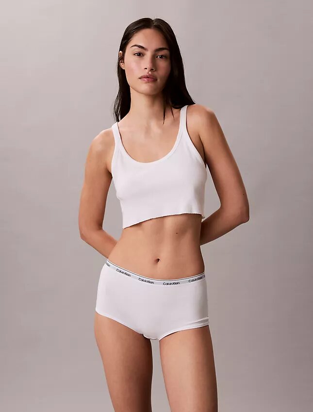 Cueca Boyshort com logótipo icónico Cueca Boyshort com logótipo icónico