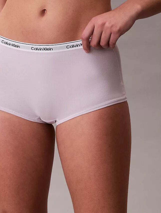Cueca Boyshort com logótipo icónico Cueca Boyshort com logótipo icónico