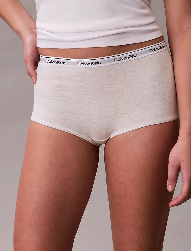 Cueca Boyshort com logótipo icónico Cueca Boyshort com logótipo icónico