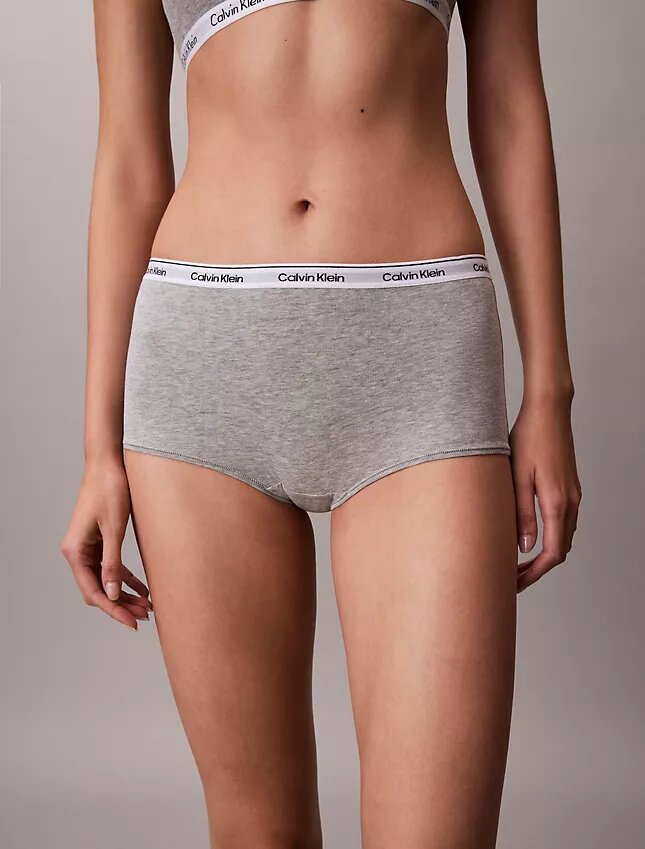 Cueca Boyshort com logótipo icónico Cueca Boyshort com logótipo icónico