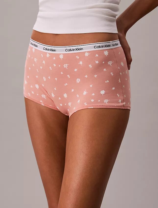 Cueca Boyshort com logótipo icónico Cueca Boyshort com logótipo icónico