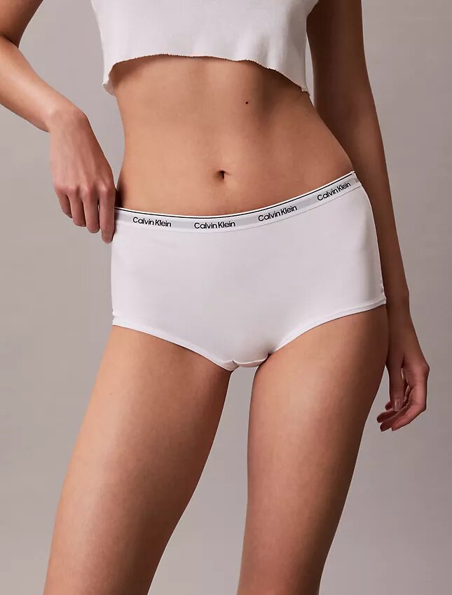 Cueca Boyshort com logótipo icónico Cueca Boyshort com logótipo icónico