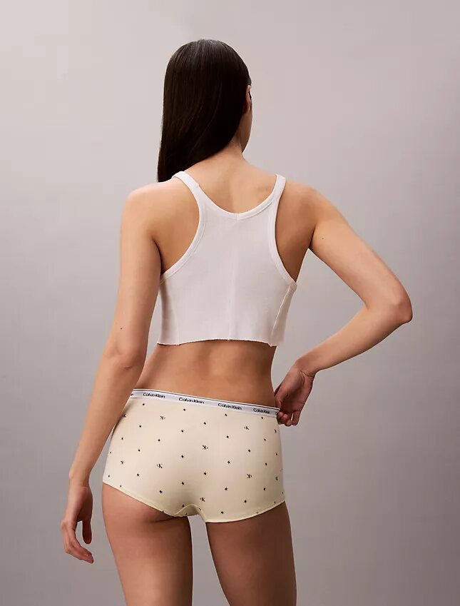 Cueca Boyshort com logótipo icónico Cueca Boyshort com logótipo icónico