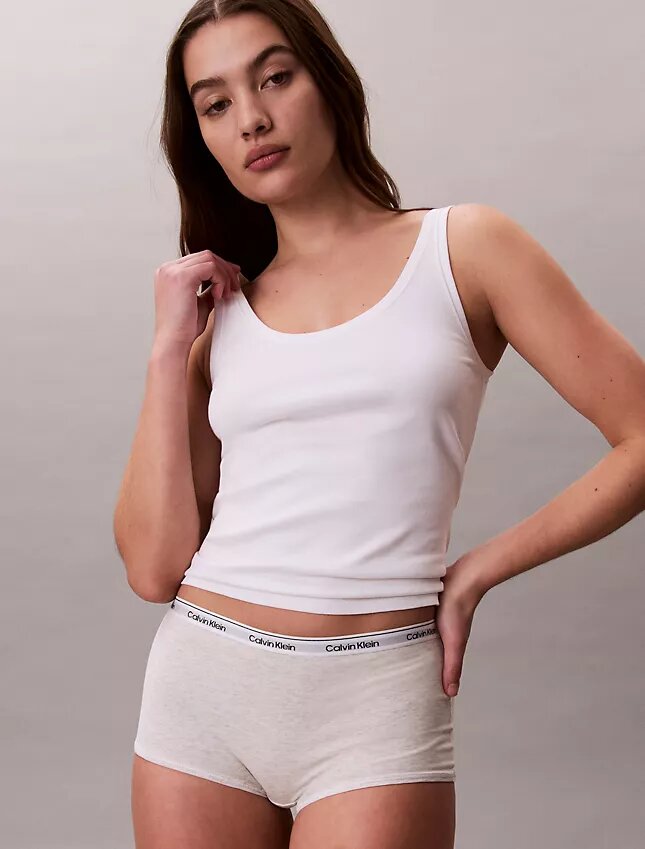 Cueca Boyshort com logótipo icónico Cueca Boyshort com logótipo icónico