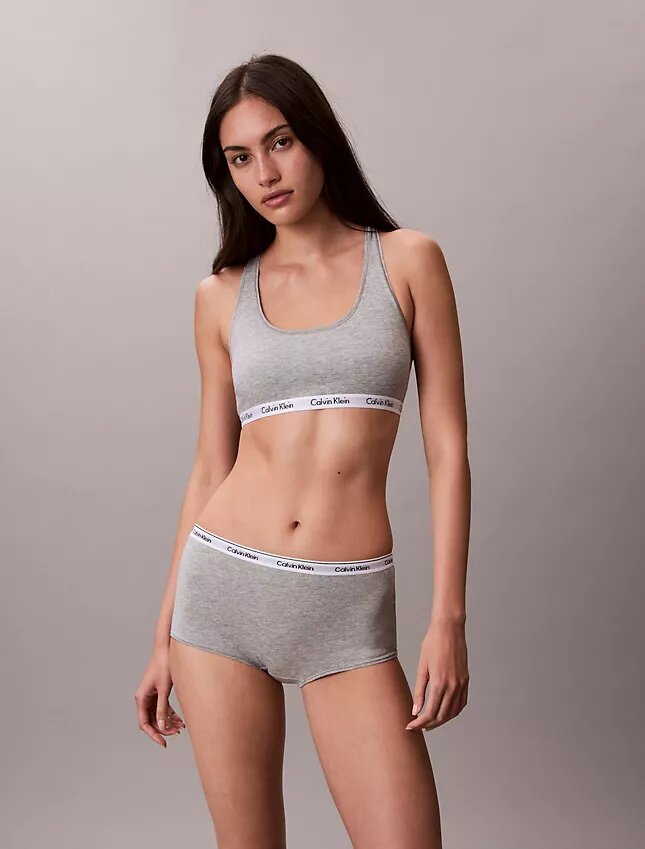 Cueca Boyshort com logótipo icónico Cueca Boyshort com logótipo icónico