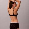 Cueca Boyshort com logótipo icónico Cueca Boyshort com logótipo icónico