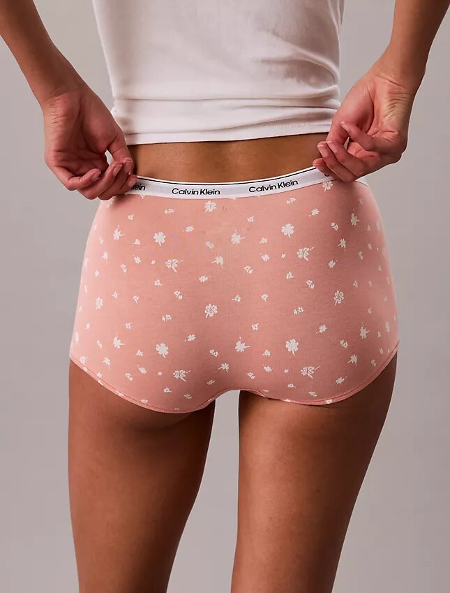 Cueca Boyshort com logótipo icónico Cueca Boyshort com logótipo icónico