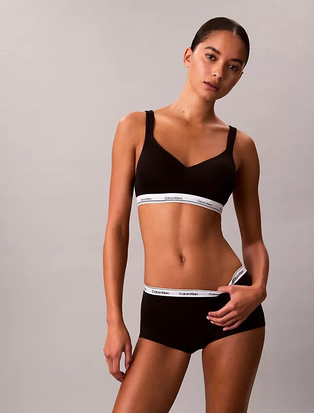 Cueca Boyshort com logótipo icónico Cueca Boyshort com logótipo icónico