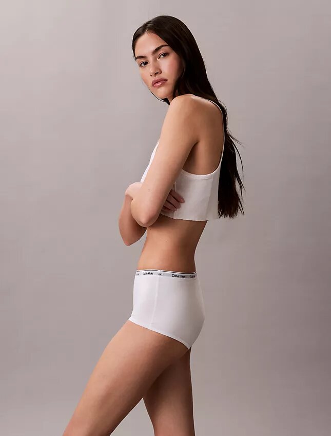 Cueca Boyshort com logótipo icónico Cueca Boyshort com logótipo icónico
