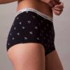 Cueca Boyshort com logótipo icónico Cueca Boyshort com logótipo icónico