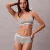 Cueca Boyshort em mistura de algodão e Modal