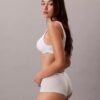 Cueca Boyshort em mistura de algodão e Modal