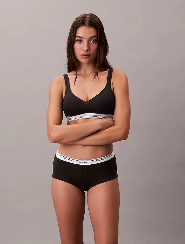 Cueca Boyshort em mistura de algodão e Modal Cueca Boyshort em mistura de algodão e Modal