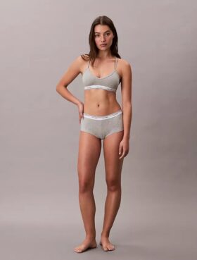 Cueca Boyshort em mistura de algodão e Modal