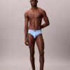 Cueca de algodão Cotton Stretch com Monogram gráfico, embalagem de 3 unidades Cueca de algodão Cotton Stretch com Monogram gráfico, embalagem de 3 unidades