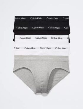 Cueca de cintura baixa em Cotton Stretch, embalagem de 5 unidades